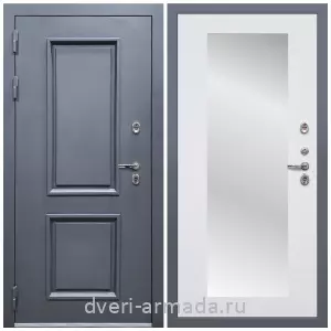 Уличные двери для коттеджа, Дверь входная уличная в дом Армада Корса / МДФ 16 мм ФЛЗ-Пастораль, Белый матовый