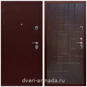 Входные двери Верона, Дверь входная Армада Люкс ТАнтик медь / МДФ 16 мм ФЛ-57 Дуб шоколад