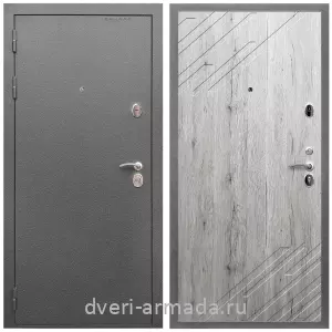 Входные двери 960 мм, Дверь входная Армада Оптима Антик серебро / МДФ 16 мм ФЛ-143 Рустик натуральный