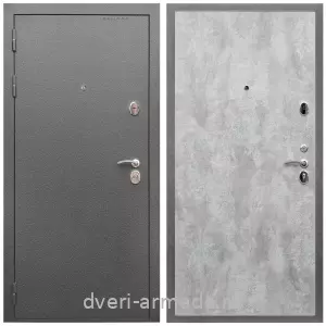 Входные двери лофт, Дверь входная Армада Оптима Антик серебро / МДФ 6 мм ПЭ Цемент светлый