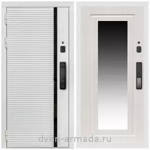 3 контура, Умная входная смарт-дверь Армада Каскад WHITE МДФ 10 мм Kaadas K9 / МДФ 16 мм ФЛЗ-120 Дуб белёный