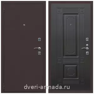 Входные двери 2050 мм, Дверь входная Армада Комфорт Антик медь / МДФ 16 мм ФЛ-2 Венге