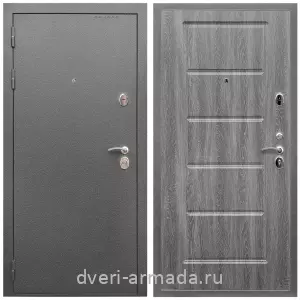 Готовые входные двери, Дверь входная Армада Оптима Антик серебро / МДФ 16 мм ФЛ-39 Дуб Филадельфия графит