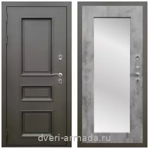 Тамбурные двери, Дверь входная уличная в дом Армада Фаренгейт / МДФ 16 мм ФЛЗ-пастораль, Бетон темный