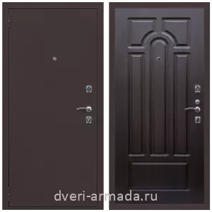 Входные двери 880 мм, Дверь входная Армада Комфорт Антик медь / МДФ 16 мм ФЛ-58 Венге