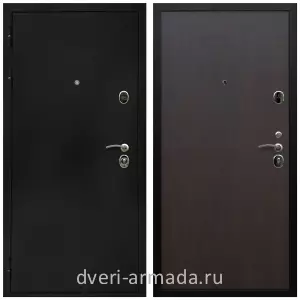 Входные двери толщиной 1.5 мм, Дверь входная Армада Престиж Черная шагрень / МДФ 6 мм ПЭ Венге