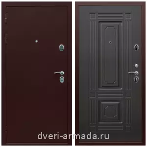 МДФ с фрезеровкой, Дверь входная Армада Люкс Антик медь / МДФ 16 мм ФЛ-2 Венге
