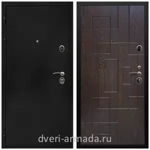 Входные двери черная шагрень, Дверь входная Армада Престиж Черная шагрень / МДФ 16 мм ФЛ-57 Дуб шоколад