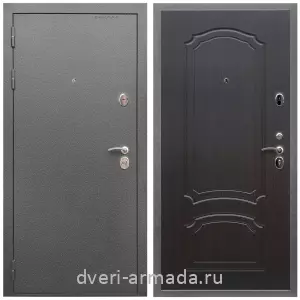 Входные двери МДФ для офиса, Дверь входная Армада Оптима Антик серебро / МДФ 6 мм ФЛ-140 Венге