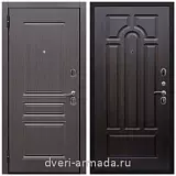 Входные двери МДФ с двух сторон, Дверь входная Армада Экстра ФЛ-243 Эковенге / ФЛ-58 Венге