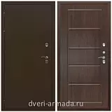 Непромерзающие входные двери, Дверь входная уличная в дом Армада Термо Молоток коричневый/ ФЛ-39 Венге для загородного дома с 3 петлями эконом класса