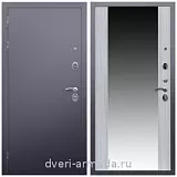 Входные двери с зеркалом внутри, Дверь входная Армада Люкс Антик серебро / СБ-16 Сандал белый с ударопрочным покрытием