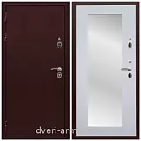 С зеркалом и шумоизоляцией, Дверь входная Армада Лондон Антик медь / ФЛЗ-пастораль Ясень белый для дачи