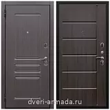 Двери МДФ для квартиры, Дверь входная одностворчатая Армада Экстра ФЛ-243 Эковенгед / ФЛ-102 Эковенге