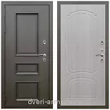 Белые с терморазрывом , Дверь входная уличная в дом Армада Фаренгейт / ФЛ-140 Дуб беленый для загородного дома