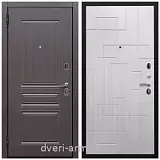 Двери МДФ для квартиры, Дверь входная Армада Экстра ФЛ-243 Эковенге / ФЛ-57 Белый жемчуг