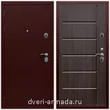 МДФ с фрезеровкой, Дверь входная в квартиру Армада Люкс Антик медь / ФЛ-102 Эковенге утепленная с двух сторон уличная