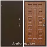 Утепленные для частного дома, Дверь входная теплая уличная для загородного дома Армада Термо Молоток коричневый/ ФЛ-183 Мореная береза
