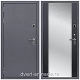 С зеркалом и шумоизоляцией, Дверь входная Армада Лондон Антик серебро / СБ-16 Венге