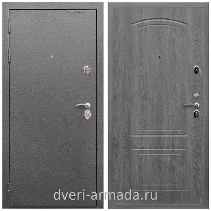Дверь входная Армада Оптима Антик серебро / ФЛ-138 Дуб Филадельфия графит