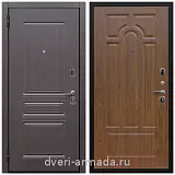 Двери МДФ для квартиры, Дверь входная одностворчатая Армада Экстра ФЛ-243 Эковенге / ФЛ-58 Мореная береза на заказ